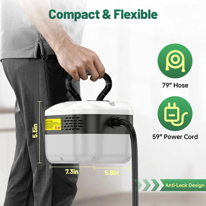 10-in-1 Versatile Power Steamer: Fast, Adjustable, All-Surface.